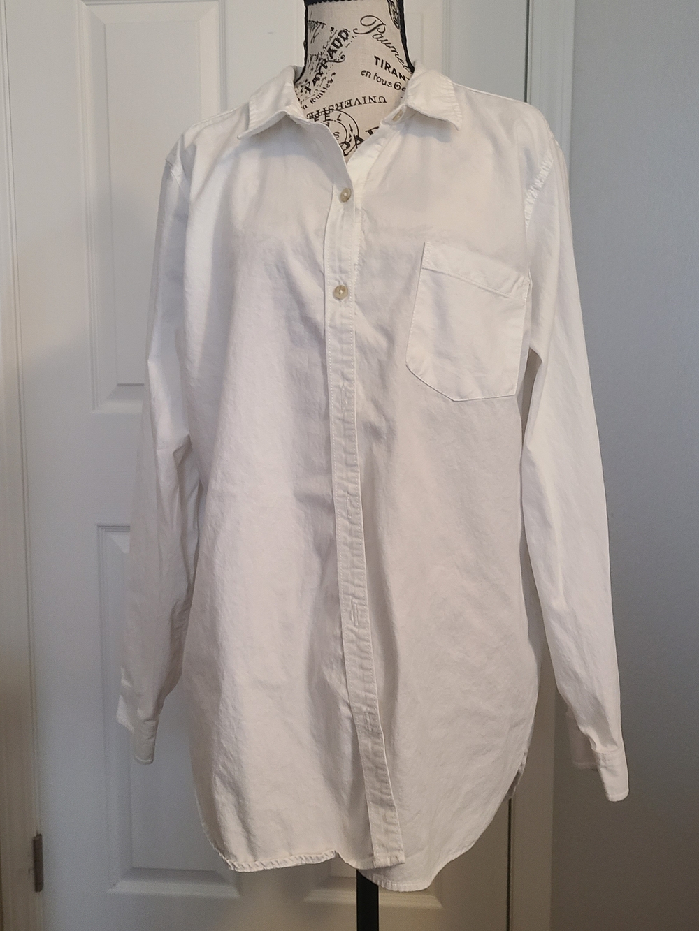 Sonoma White Men's Casual Button-Down Shirt